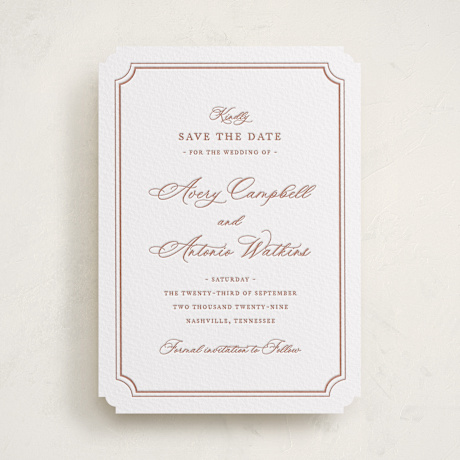 Letterpress Save the Date Cards