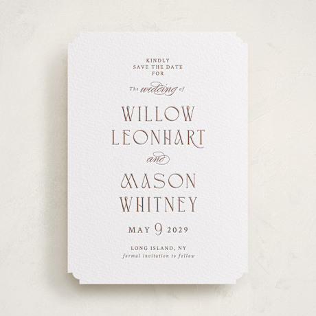 Letterpress Save the Date Cards