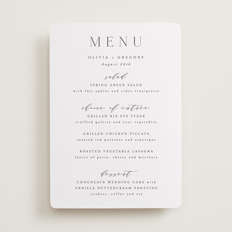 Letterpress Menu