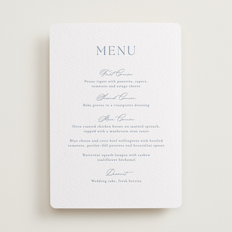 Letterpress Menu
