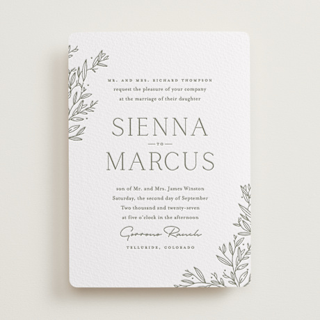 Letterpress Wedding Invitations