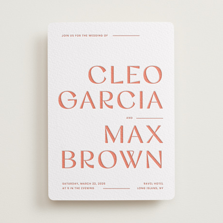 Letterpress Wedding Invitations