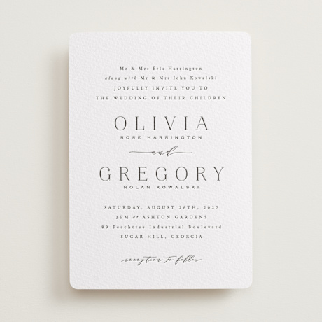 Letterpress Wedding Invitations