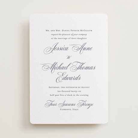Letterpress Wedding Invitations