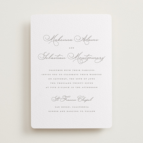 Letterpress Wedding Invitations