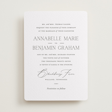 Letterpress Wedding Invitations