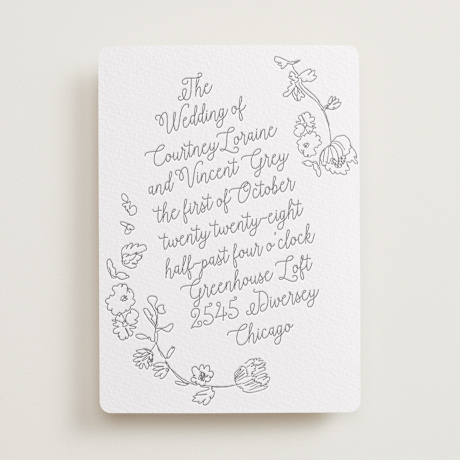 Letterpress Wedding Invitations