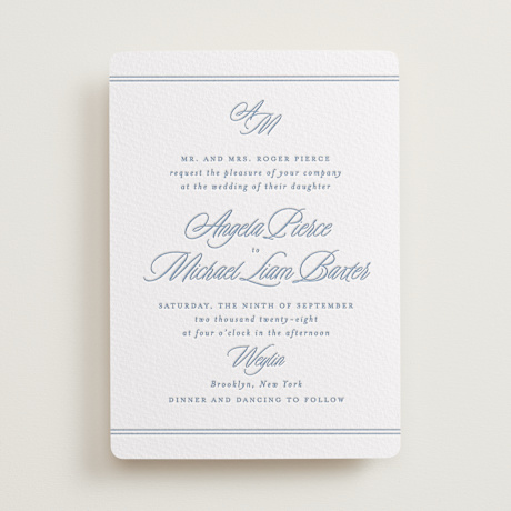 Letterpress Wedding Invitations