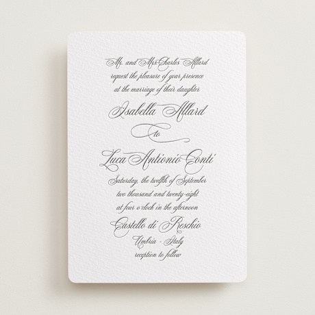 Letterpress Wedding Invitations