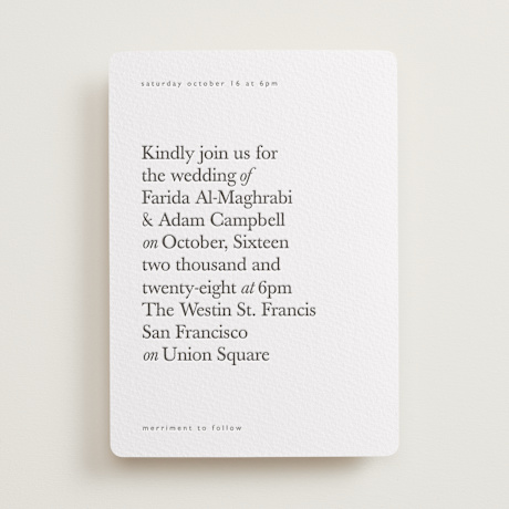 Letterpress Wedding Invitations