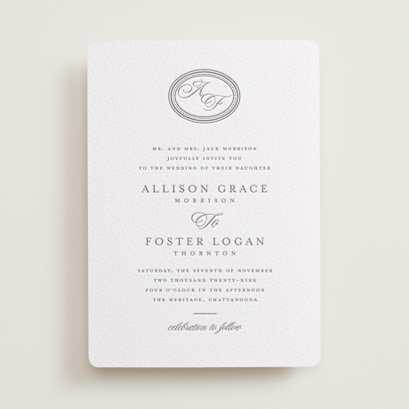 Letterpress Wedding Invitations