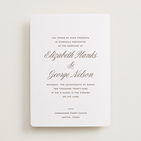 Letterpress Wedding Invitations