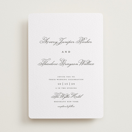 Letterpress Wedding Invitations
