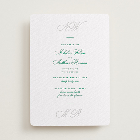 Letterpress Wedding Invitations