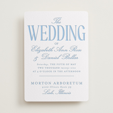 Letterpress Wedding Invitations