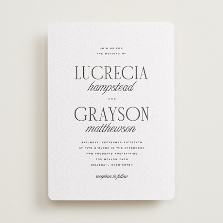 Letterpress Wedding Invitations