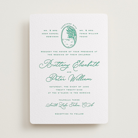Letterpress Wedding Invitations