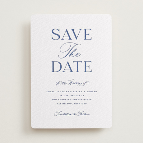 Letterpress Save the Date Cards