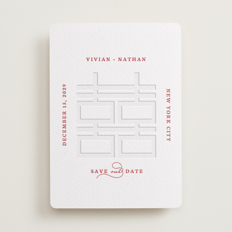 Letterpress Save the Date Cards