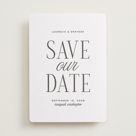 Letterpress Save the Date Cards