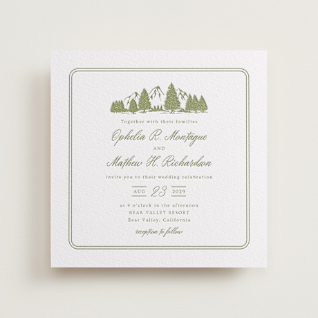 Letterpress Wedding Invitations