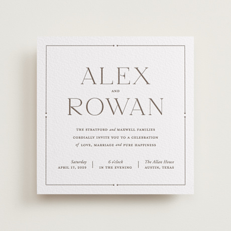 Letterpress Wedding Invitations