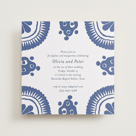 Letterpress Rehearsal Dinner Invitations
