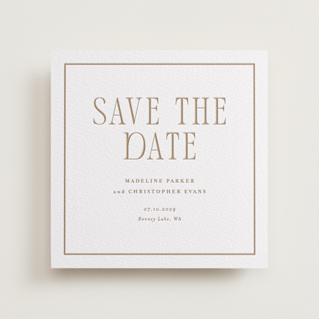 Letterpress Save the Date Cards