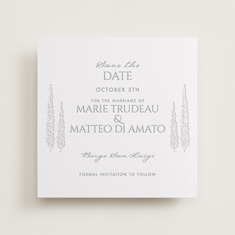 Letterpress Save the Date Cards
