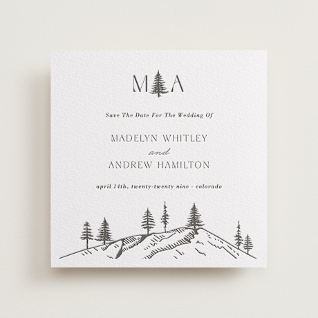 Letterpress Save the Date Cards