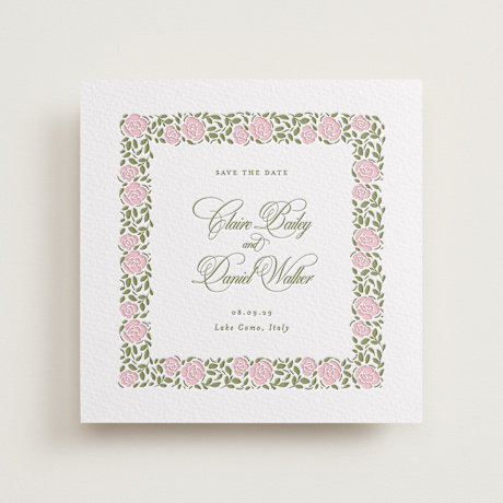 Letterpress Save the Date Cards