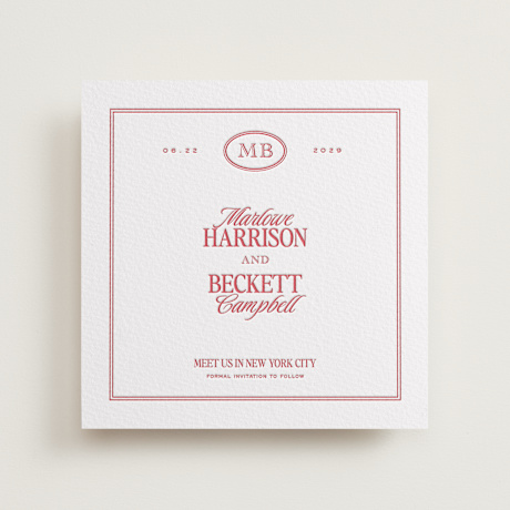 Letterpress Save the Date Cards
