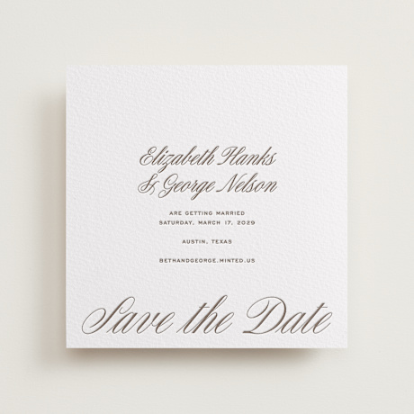 Letterpress Save the Date Cards