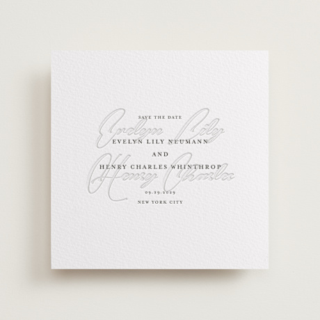 Letterpress Save the Date Cards