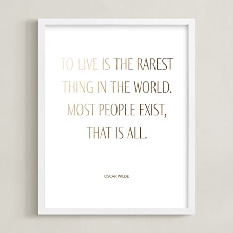 Completely Custom Foil-Pressed Art Print