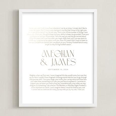 Completely Custom Foil-Pressed Art Print