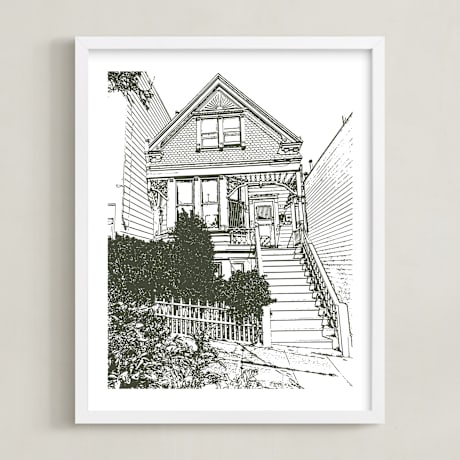 Completely Custom House Portrait Art