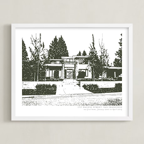 Completely Custom House Portrait Art