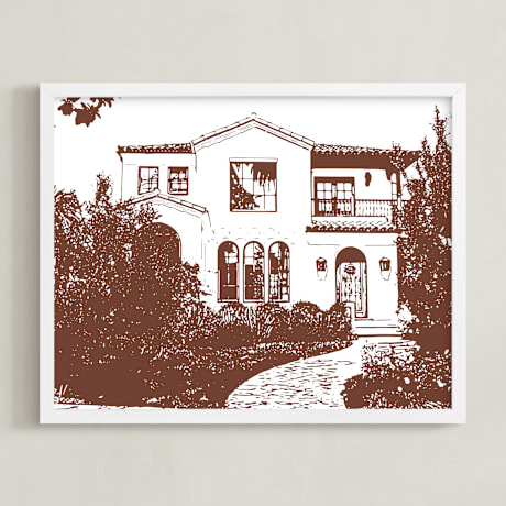 Completely Custom House Portrait Art