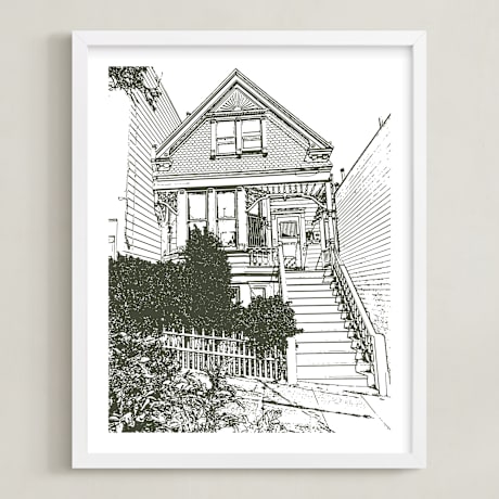 Completely Custom House Portrait Art