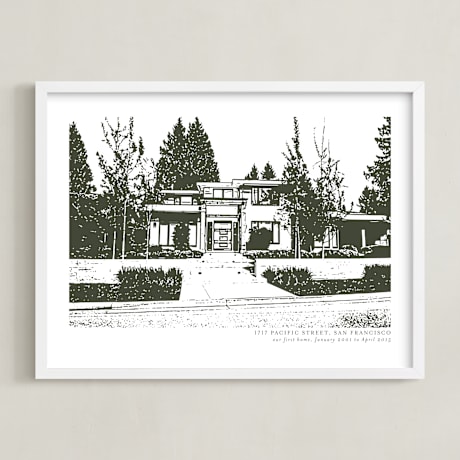 Completely Custom House Portrait Art