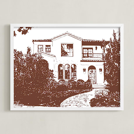 Completely Custom House Portrait Art