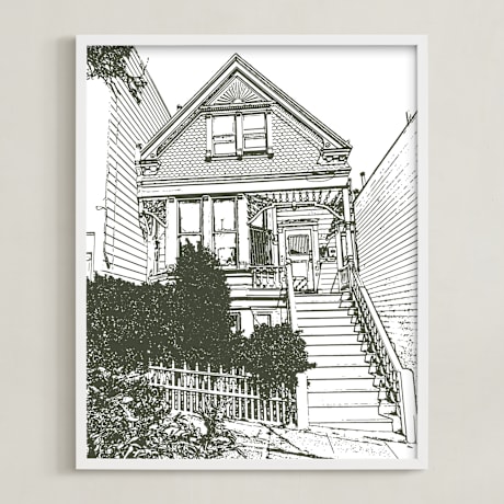 Completely Custom House Portrait Art