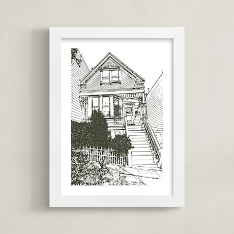 Completely Custom House Portrait Art