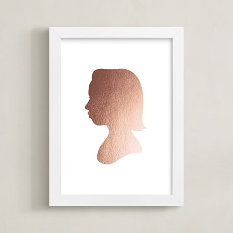 Completely Custom Foil-Pressed Silhouette Art Print