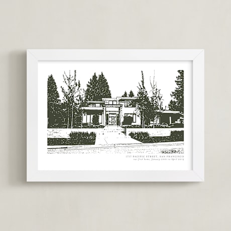 Completely Custom House Portrait Art