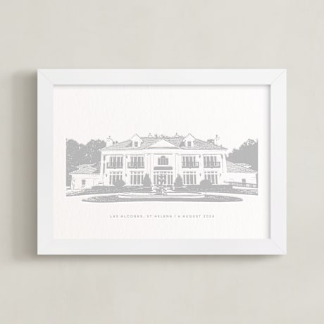 Completely Custom Letterpress House Portrait Art