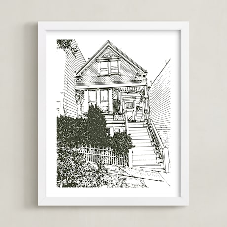 Completely Custom House Portrait Art