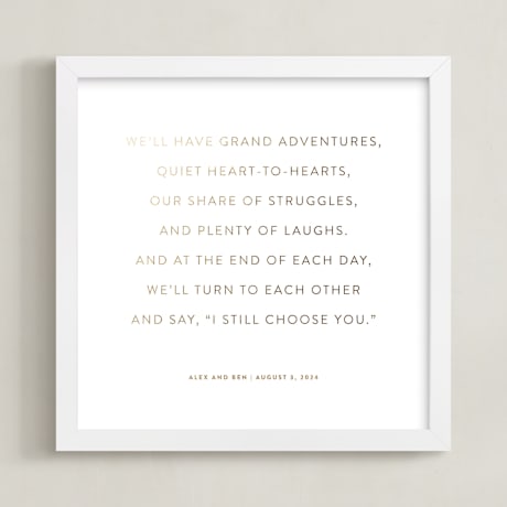 Completely Custom Foil-Pressed Art Print