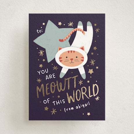 Foil-Pressed Classroom Valentine's Day Cards